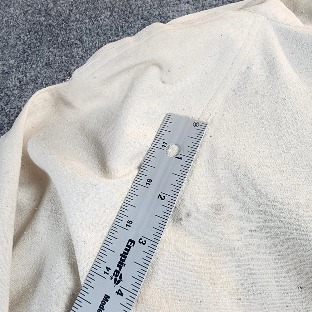 Vintage Naturelle George Georgiou Raw Silk Cardigan Cream‎ XS Coat Lagenlook